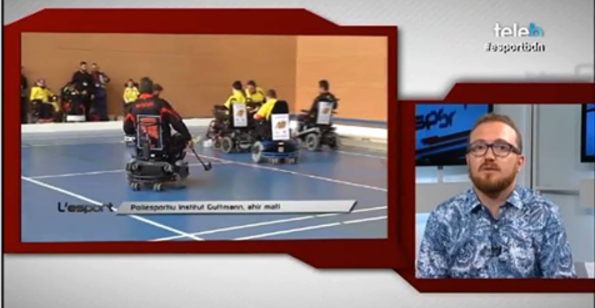 Reportaje por TV del torneo internacional en Guttmann